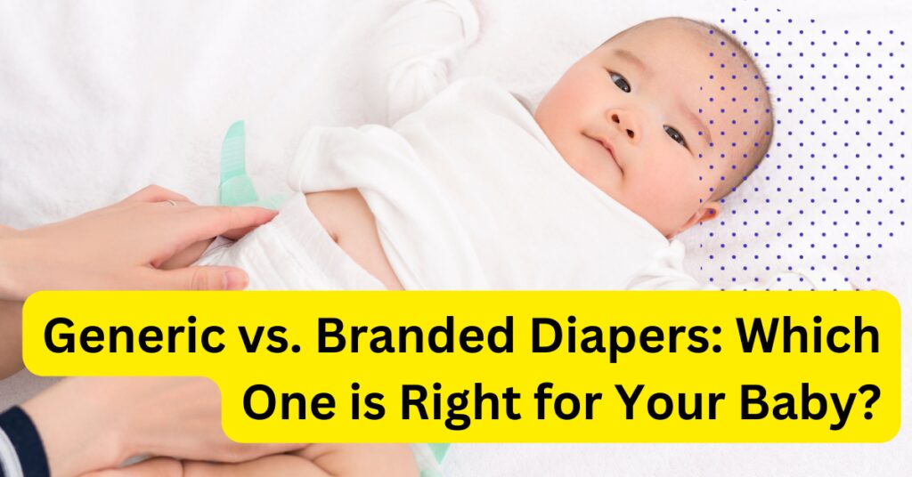 Baby having diaper changed